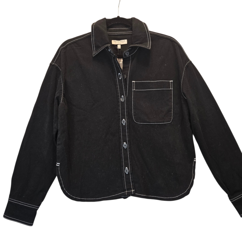 BAGATELLE Collection Women NWT Sizes S & XS Black Shirt/Jacket - Picture 5 of 10